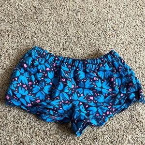 patagonia blue and pink athletic shorts